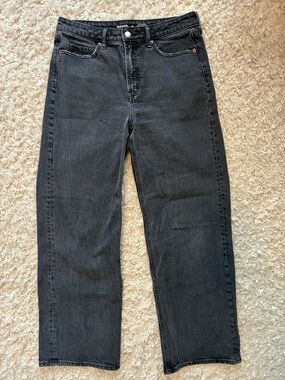 Old Navy Black sky-Hi wide leg Jeans